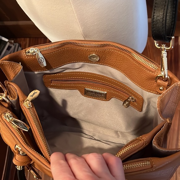 Valentina Bags Valentina Italia Brown Genuine Leather Crossbody